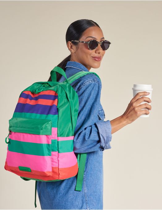 mochila tradicional estampa exclusiva listras - viamia